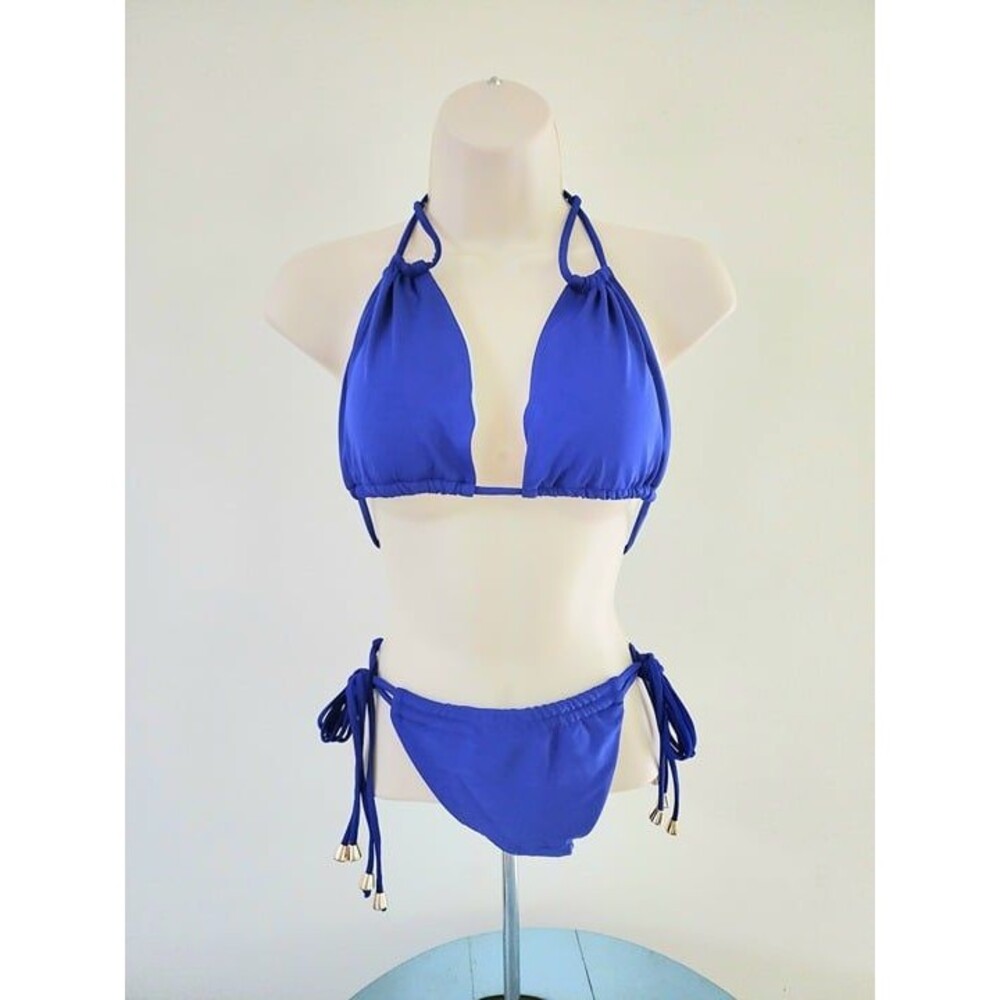 Women's Blue Two-Piece Swimsuit Size: Large